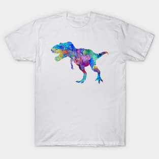 Dinosaur T-Rex Art Tyrannosaurus Rex Decor Watercolor Print T-Shirt